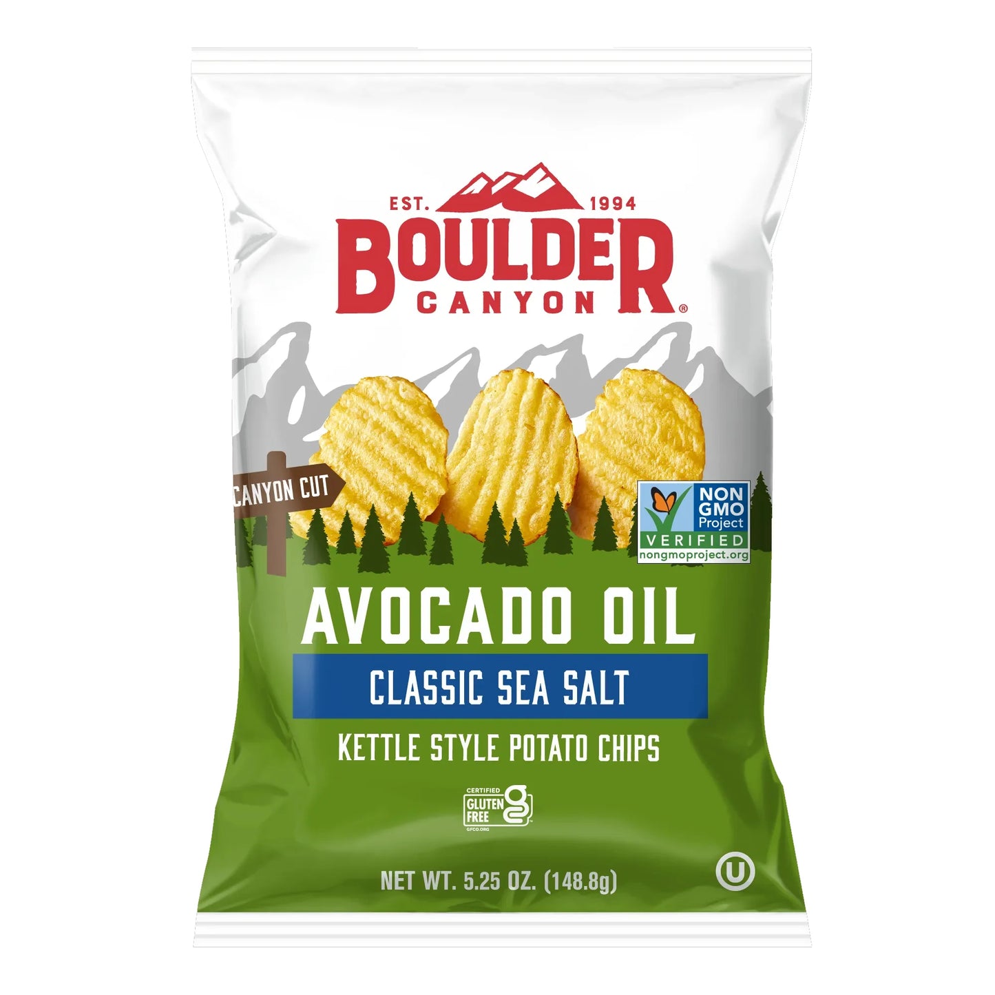 Boulder Chip Avocado Oil Sea Salt GF ~ 149g