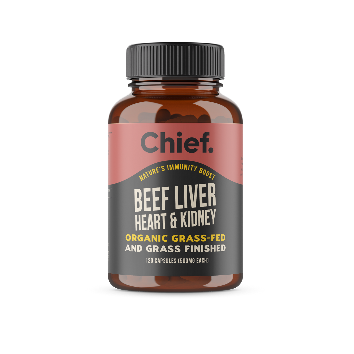 Organic Beef Liver, Heart & Kidney Immunity Boost ~ 120 Capsules